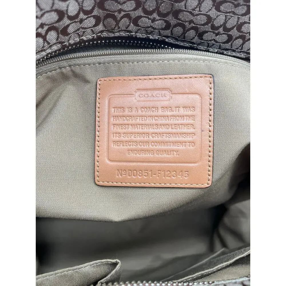 COACH Y2K Signature Tote, Turnlock Pockets